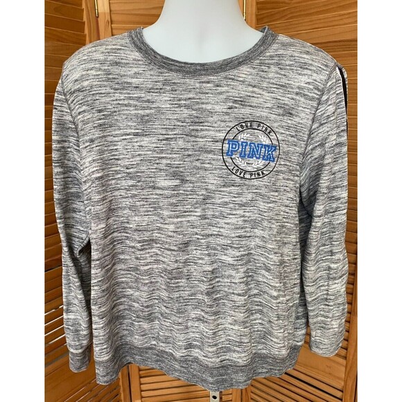 Victoria’s Secret LOVE PINK Limited Edition Gray Pullover Sweatshirt Size Large - Picture 1 of 5